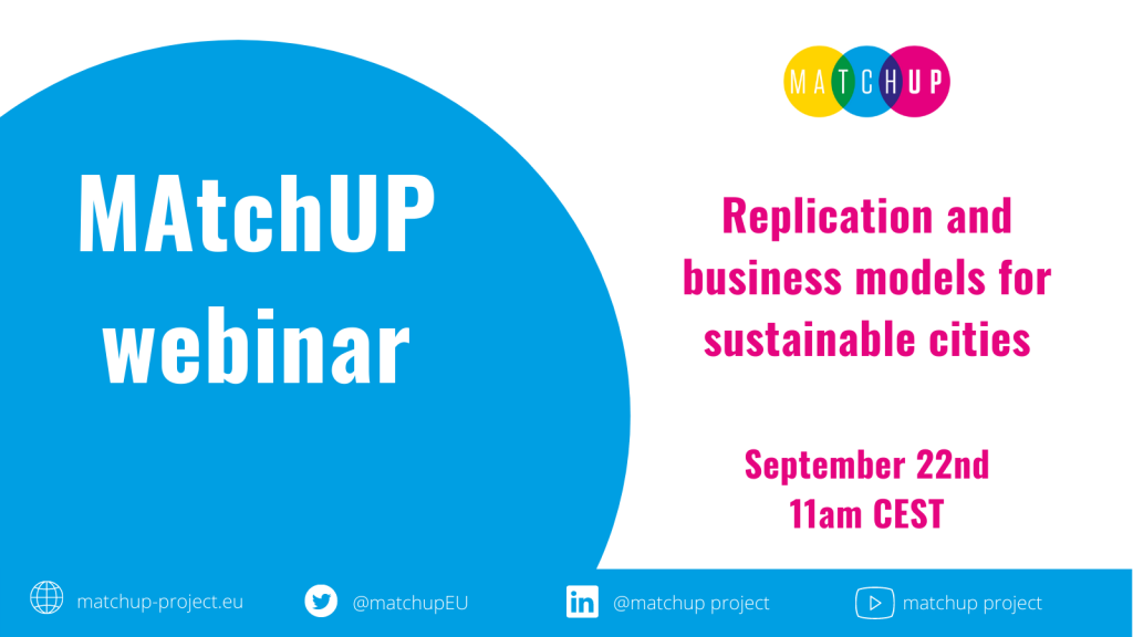 Webinar: Replication and business models for sustainable cities